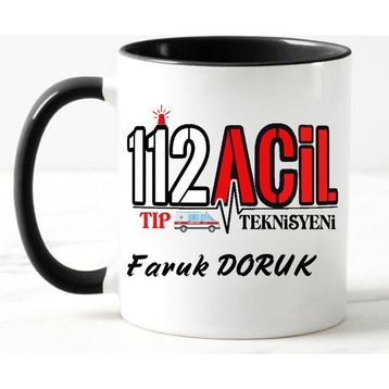 Nil Hediye 112 Tıp Teknisyen Temalı Kupa