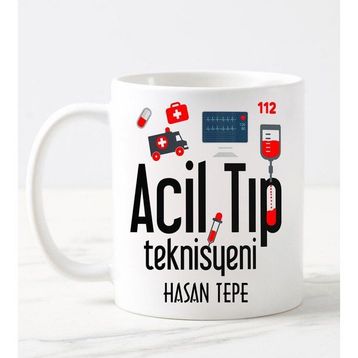 Nil Hediye Acil Tıp Teknisyeni Temalı Kupa