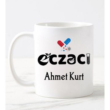 Nil Hediye Eczacı Temalı Beyaz Kupa Bardağı