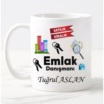 Nil Hediye Emlak Danışmanı Temalı Kupa