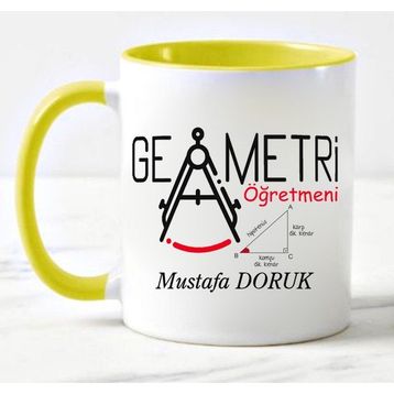 Nil Hediye Geometri Öğretmeni Temalı Kup
