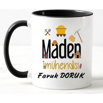 Nil Hediye Maden Mühendisi Temalı Kupa