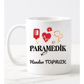Nil Hediye Paramedik Temalı Beyaz Kupa