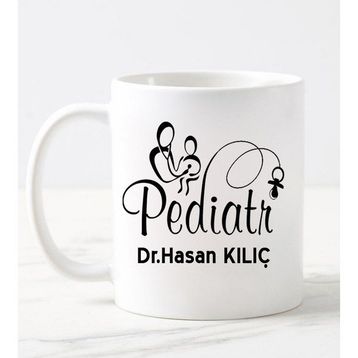 Nil Hediye Pediatri Temalı Beyaz Kupa