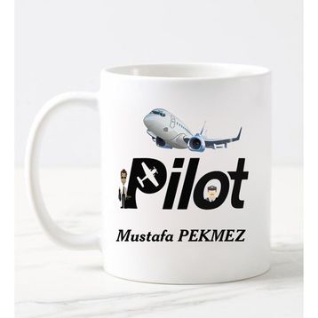 Nil Hediye Pilot Temalı Kupa