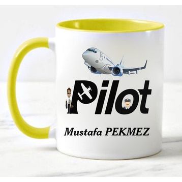 Nil Hediye Pilot Temalı Kupa