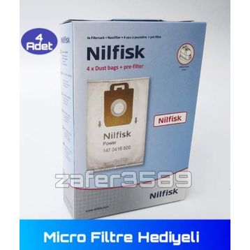 Nilfisk Elite Superior 4 Adet Toz Torbası