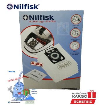 Nilfisk Extreme Serisi 4'lü Elektrikli Süpürge Torbası