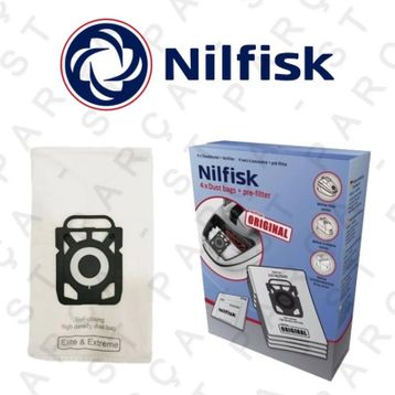 Nilfisk Extreme Serisi 4'lü Elektrikli Süpürge Torbası