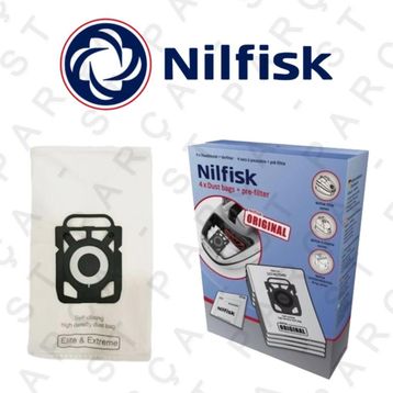 Nilfisk Extreme Serisi 4'lü Elektrikli Süpürge Torbası
