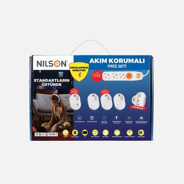 Nilson Akım Korumalı Grup Priz Set