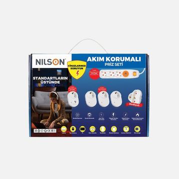Nilson Akım Korumalı Grup Priz Set