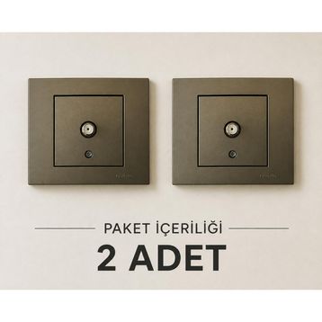 Nilson Selene Beyaz Kapaklı Topraklı Priz