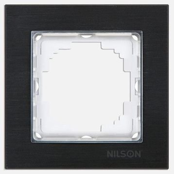 Nilson Siyah Alüminyum Tekli Çerçeve
