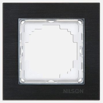 Nilson Siyah Alüminyum Tekli Çerçeve