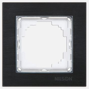 Nilson Siyah Alüminyum Tekli Çerçeve