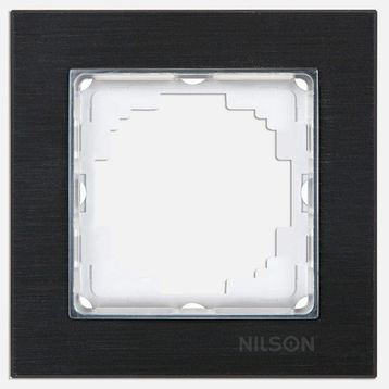 Nilson Siyah Alüminyum Tekli Çerçeve