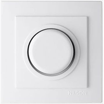 Nilson Touran Beyaz LED Dimmer Anahtar