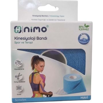 Nimo 5 cm 5 mt Mavi Kinesiyoloji Bandı