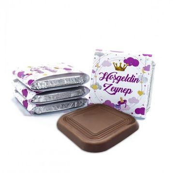 Nin Chocolate Prenses Kız Bebek Dökme Bebek Çikolatası (80 adet)