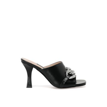 Nine West Berne 2PR Siyah Kadın Topuklu Terlik