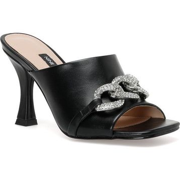 Nine West Berne 2PR Siyah Kadın Topuklu Terlik
