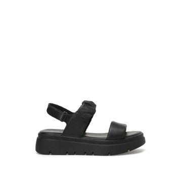 Nine West GUMO 2FX Siyah Kadın Kalın Taban Sandalet