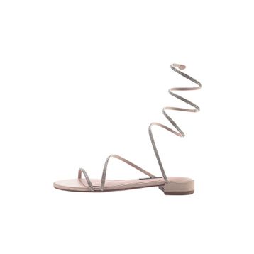 Nine West Logan 3FX Bej Kadın Düz Sandalet