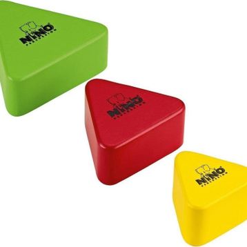 Nino 508MC Triangular Multi Color Wood Shaker