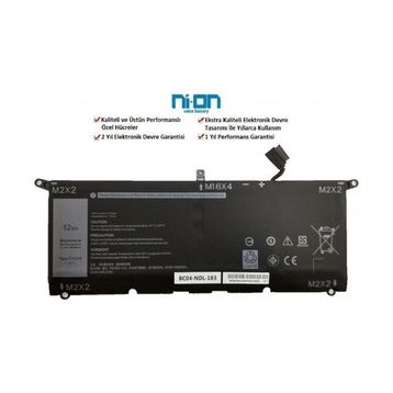Nion Dell Xps 13 9305 Notebook Bataryası