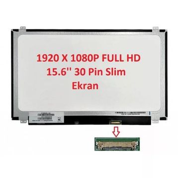 Nion HP 15-DB0002NT 4JU37EA TN Uyumlu 15.6 inç Led Slim Dar Soket Fullhd Mat Notebook LCD Ekran