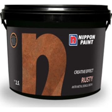 Nippon 2.5 lt Rusty Düz Antik Metal Görünümlü Boya