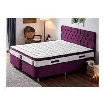 Niron Violet Yatak Seti 150x200 cm Çift Kişilik Yatak Baza Başlık Takımı
