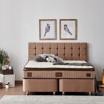 Niron Yatak 160x200 cm W.Cotton Çift Kişilik Pedli Yatak Full Ortopedik Yaylı Yatak