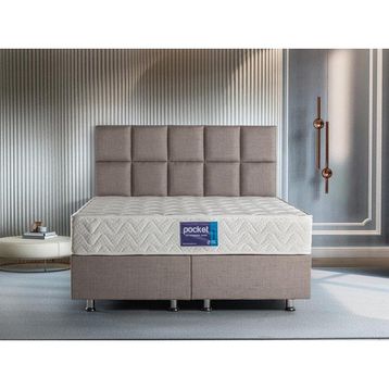 Niron Yatak Blue Pocket Çift Kişilik Lüks Full Ortopedik Paket Yaylı 150x200 cm Orta Sert Yatak