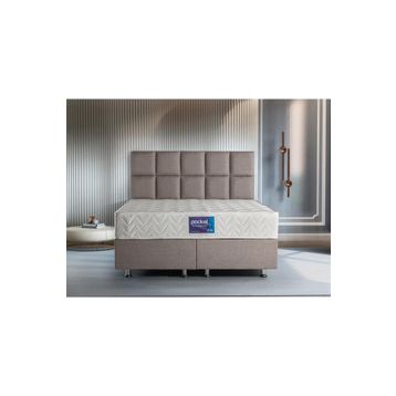 Niron Yatak Blue Pocket Çift Kişilik Lüks Full Ortopedik Paket Yaylı 150x200 cm Orta Sert Yatak