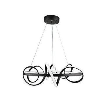 Nisaluce Saturn Led Siyah 55'lik Avize