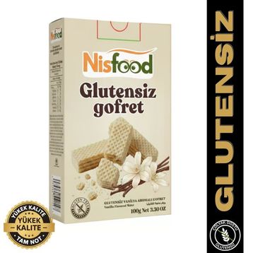 NisFood 100 gr Vanilyalı Glutensiz Gofret