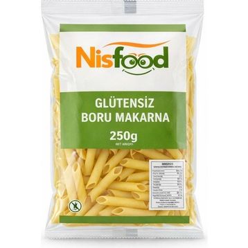 NisFood 250 gr Glutensiz Boru Makarna