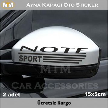 Nissan Note 2 Adet Ayna Kapağı Oto Sticker
