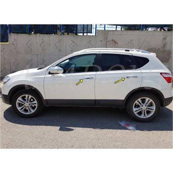 Nissan Qashqai 2007 2014 Paslanmaz Çelik 4 Kapı Krom Kapı Kolu