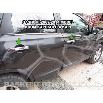Nissan Qashqai 2007 2014 Paslanmaz Çelik 4 Kapı Krom Kapı Kolu