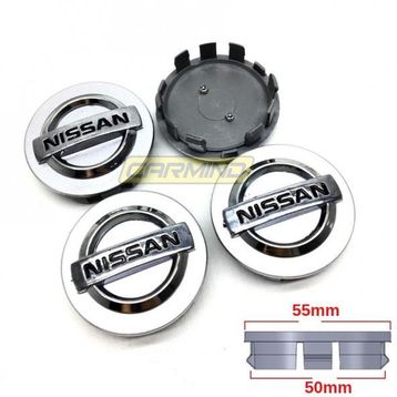 Nissan Qashqai Juke Gri 48 - 54 mm Jant Göbeği