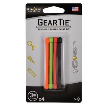 Niteize Gear Tie 4'lü 7.6 cm Kablo Düzenleyici
