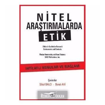 Nitel Araştırmalarda Etik - Doç. Dr. Sibel Balcı