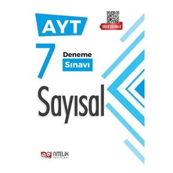 Nitelik 2021 AYT Sayısal Video Çözümlü 7 Deneme Sınavı