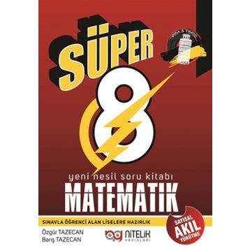 Nitelik 8.Sınıf Yeni Nesil Süper 8 Matematik Soru Bankası