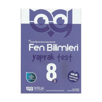 Nitelik Yayın 8. Sınıf Fen Bilimleri Yaprak Test