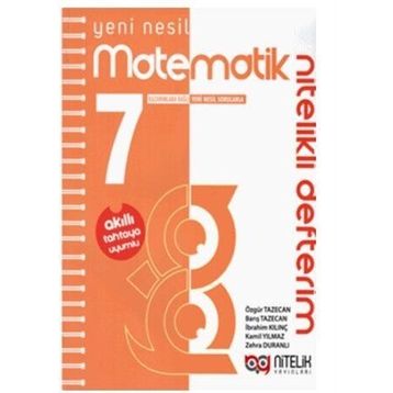 Nitelik Yayınları 7. Sınıf Matematik Nitelikli Defterim