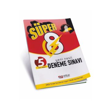 Nitelik Yayınları 8. Sınıf Süper 5 Deneme Sınavı